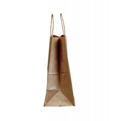 Крафт пакет с кручеными ручками, 320*200*370 (Ш*Г*В) мм (бурый)