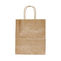Крафт пакет с кручеными ручками, 320*200*370 (Ш*Г*В) мм (бурый)