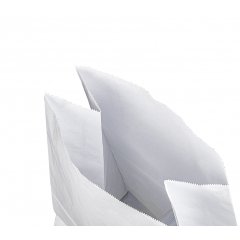 Крафт пакет с прямоугольным дном 12*8*33см, 65 г/м2 (белый)