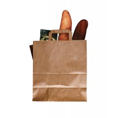 Крафт пакет с плоскими ручками, 35*15*45 (Ш*Г*В) см (бурый)