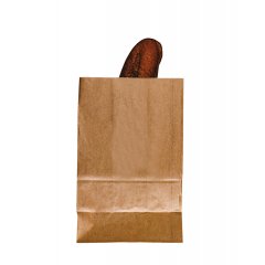 Крафт пакет с прямоугольным дном 180*120*290мм, 70 г/м2 (бурый)