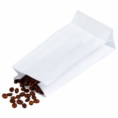 Крафт пакет с прямоугольным дном 80*50*170мм, 65 г/м2 (белый)