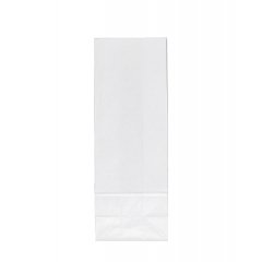 Крафт пакет с прямоугольным дном 12*8*33см, 65 г/м2 (белый)