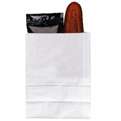 Крафт пакет с прямоугольным дном 220*120*290мм, 65 г/м2 (белый)