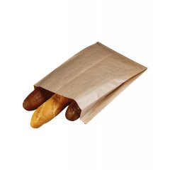 Крафт пакет с V-образным дном со складкой 25*10*40см, 40 г/м2 (бурый)