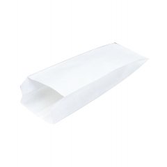 Крафт пакет с V-образным дном, жиростойкий 90*40*205мм, 40 г/м2 (белый)