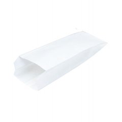Крафт пакет с V-образным дном, жиростойкий 100*60*300мм, 40 г/м2 (белый)