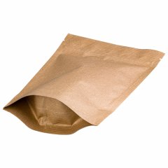 Пакет Дой-Пак 10,5*15(+3)см, Крафт/Металл/PE/БОПП (бурый)