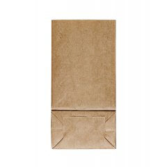 Крафт пакет с круглым окном 100*60*200 мм (1 слой)