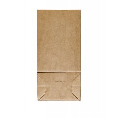 Крафт пакет с круглым окном 120*80*250 мм (1 слой) (бурый)