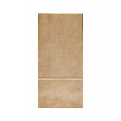 Крафт пакет с продольным окном 120(50)*80*250 мм (1 слой), бурый