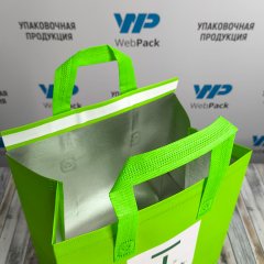 Термосумка ТермоТоут 24х24х15см, салатовый