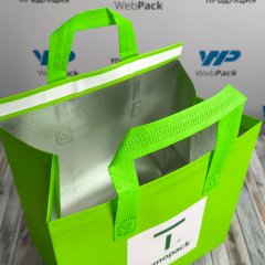 Термосумка ТермоТоут 26х26х17см, салатовый