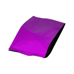 Пакет пятишовный 117(+70)*250мм, Метал/БОПП/PE, сиреневый,черные фальцы