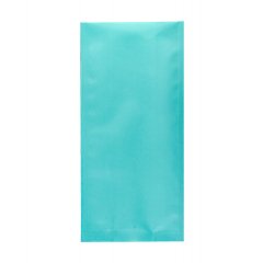 Пакет пятишовный 117(+70)*250мм, Метал/БОПП/PE, бирюзовый, черные фальцы
