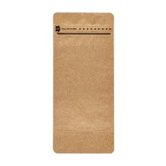 Пакет восьмишовный 11(+8)*25см, (светлая бумага), с плоским дном, с отрывным замком