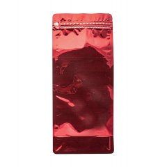 Пакет восьмишовный 15(+9)*34,5см, (красный), с плоским дном, с отрывным замком