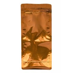 Пакет восьмишовный 15(+9)*34,5см, (светло-коричневый), с плоским дном, с отрывным замком