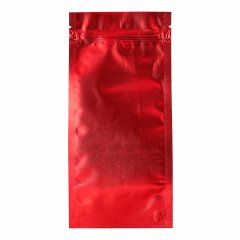 Пакет Дой-Пак 10,5*21,5(+3,5)см, Металл/PET/БОПП (красный матовый)