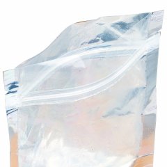 Пакет Дой-Пак 15*24(+3,5)см, Мет/PET/БОПП (сереб), с прозр. стенкой