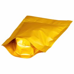 Пакет Дой-Пак 13,5*20(+4)см, Металл/PET/БОПП (золото матовый)