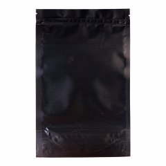 Пакет Дой-Пак 13,5*22,5(+4)см, Металл/PET/БОПП (черный матовый)