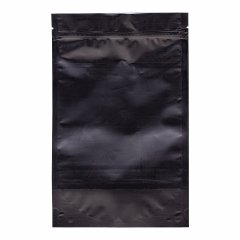 Пакет Дой-Пак 16*25(+4,5)см, Металл/PET/БОПП (черный матовый)