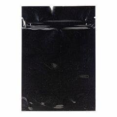 Пакет Дой-Пак 10,5*15(+3)см, Металл/PET/БОПП (черный глянец)