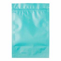 Пакет Дой-Пак 13,5*20(+4)см, Металл/PET/БОПП (бирюзовый матовый)