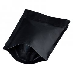 Пакет Дой-Пак 13,5*20(+3,5)см, Крафт/Металл/PE/БОПП (черный)