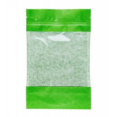 Пакет Дой-Пак 11*18,5(+3)см, Крафт (зеленый), с окном