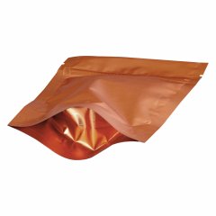 Пакет Дой-Пак 160*230(+45)мм, Металл/PET/БОПП (терракотовый матовый)