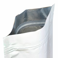 Пакет Дой-Пак 10,5*15(+3)см, Металл/PET/БОПП (белый матовый)