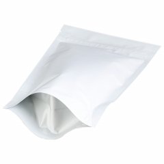 Пакет Дой-Пак 12*21(+3,5)см, Металл/PET/БОПП (белый матовый)