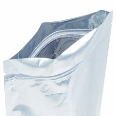 Пакет Дой-Пак 16*25(+4,5)см, Металл/PET/БОПП (серебристый, мат)