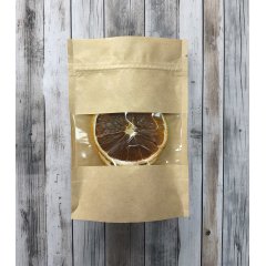 Пакет Дой-Пак 10,5*15(+3)см, Крафт (бурый), с окном 4см