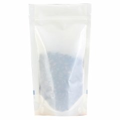 Пакет Дой-Пак 10,5*19(+3,5)см, PET/PE (белый, матовый) с овальным окошком