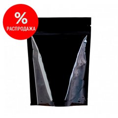 Пакет Дой-Пак 15*24(+4)см, Металл/PET/БОПП (черный)