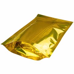 Пакет Дой-Пак 16*25(+4,5)см, Металл/PET/БОПП (золото)