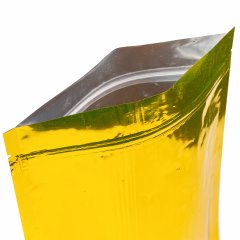 Пакет Дой-Пак 16*25(+4,5)см, Металл/PET/БОПП (золото)