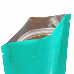 Пакет Дой-Пак 10,5*15(+3)см, Металл/PET/БОПП (темно-бирюзовый, матовый)