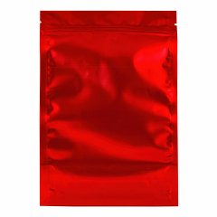 Пакет Дой-Пак 13,5*20(+4)см, Металл/PET/БОПП (красный матовый)