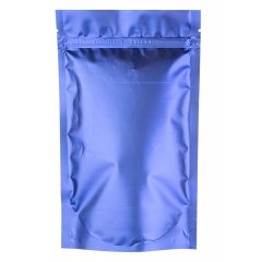 Пакет Дой-Пак 135*225(+40)мм, Металл/PET/БОПП (фиолетово-синий, матовый)