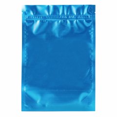 Пакет Дой-Пак 16*23(+4,5)см, Металл/PET/БОПП (синий, матовый)