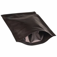 Пакет Дой-Пак 10,5*15(+3)см, Металл/PET/БОПП (темно-коричневый, матовый)