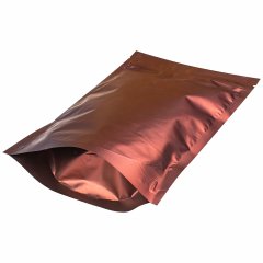 Пакет Дой-Пак 16*25(+4,5)мм, Металл/PET/БОПП (коричневый матовый)