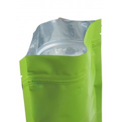 Пакет Дой-Пак 12*18,5(+3,5)см, Металл/PET/БОПП (салатовый матовый) П367