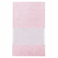 Пакет Дой-Пак 13,5*22,5(+3,5)см, Крафт (красная волна), с окном 7см