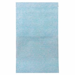 Пакет Дой-Пак 13,5*22,5(+3,5)см, Крафт (голубая волна), с окном 7см