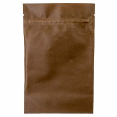 Пакет Дой-Пак 12*18,5(+3,5)см, Крафт (светло-коричневый), с окном 10см